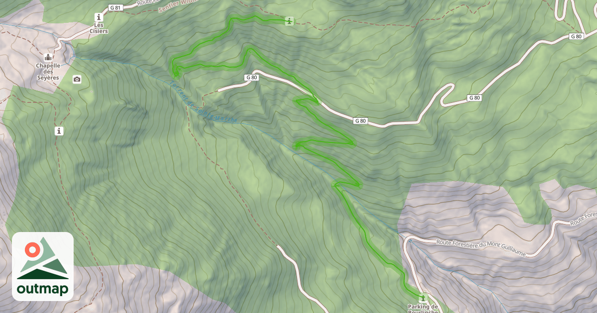 Map of Sentier des Pepinières