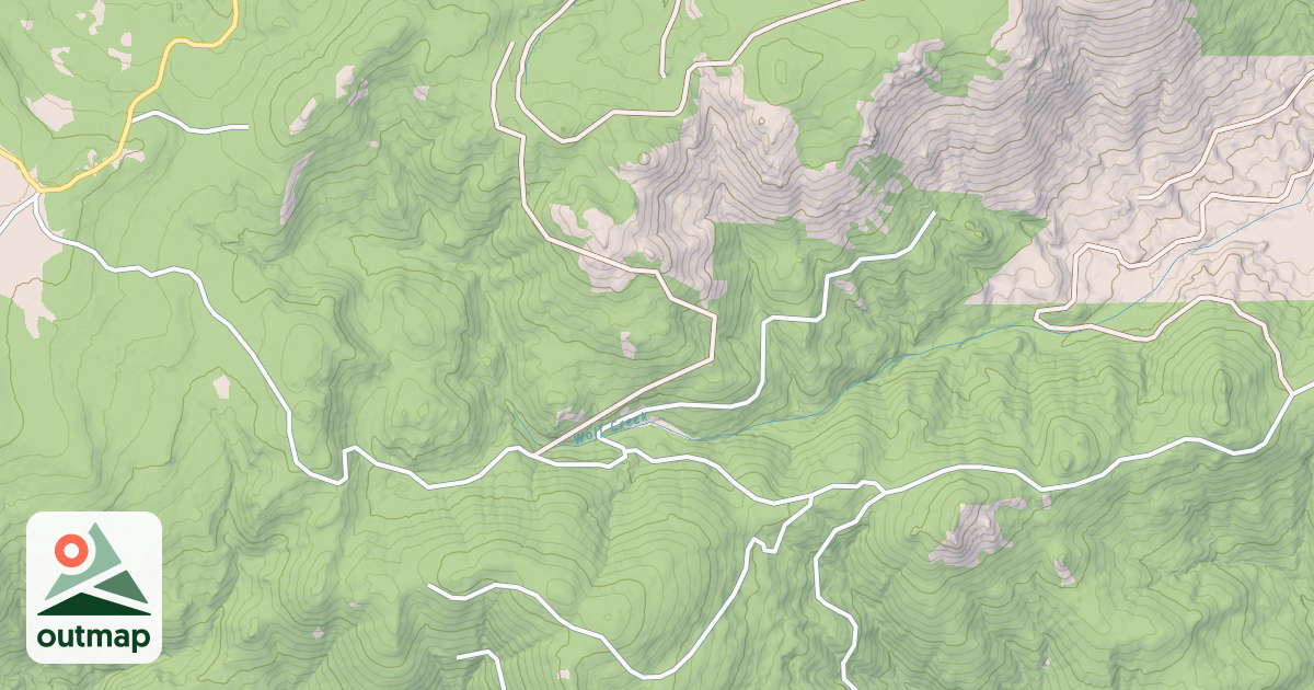 Map of INDIANA MINE RD