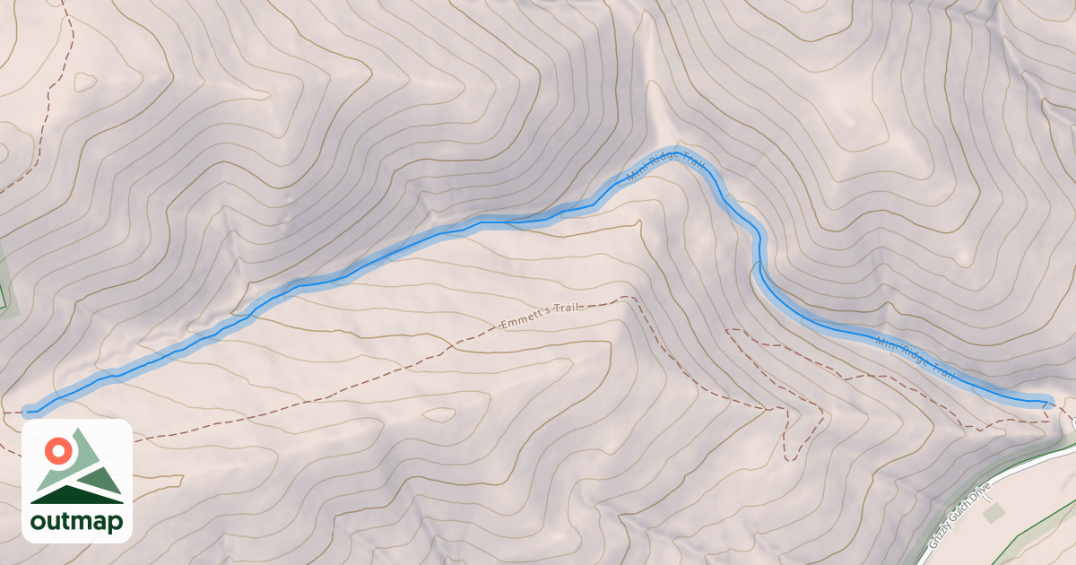 Map of Mini Ridge Trail
