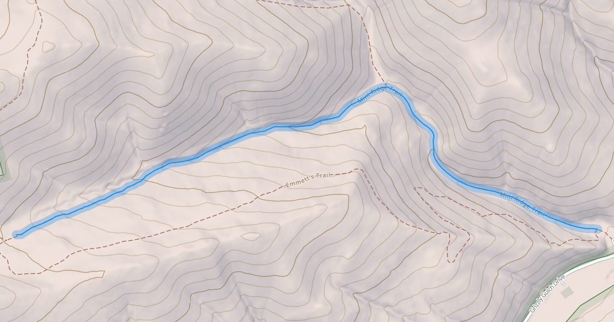 Map preview of Mini Ridge Trail