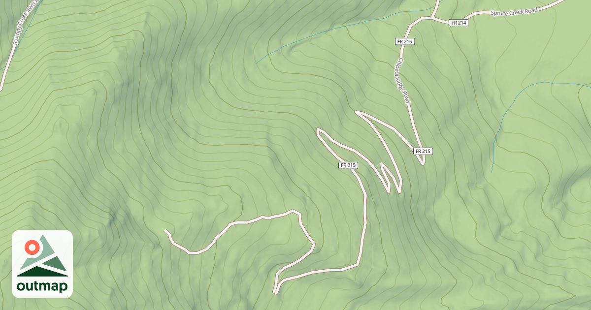Map of CHIPETA RIDGE
