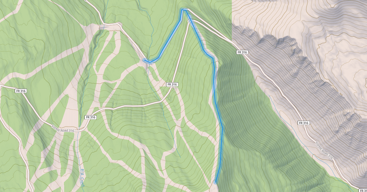 Map preview of Ridge Run