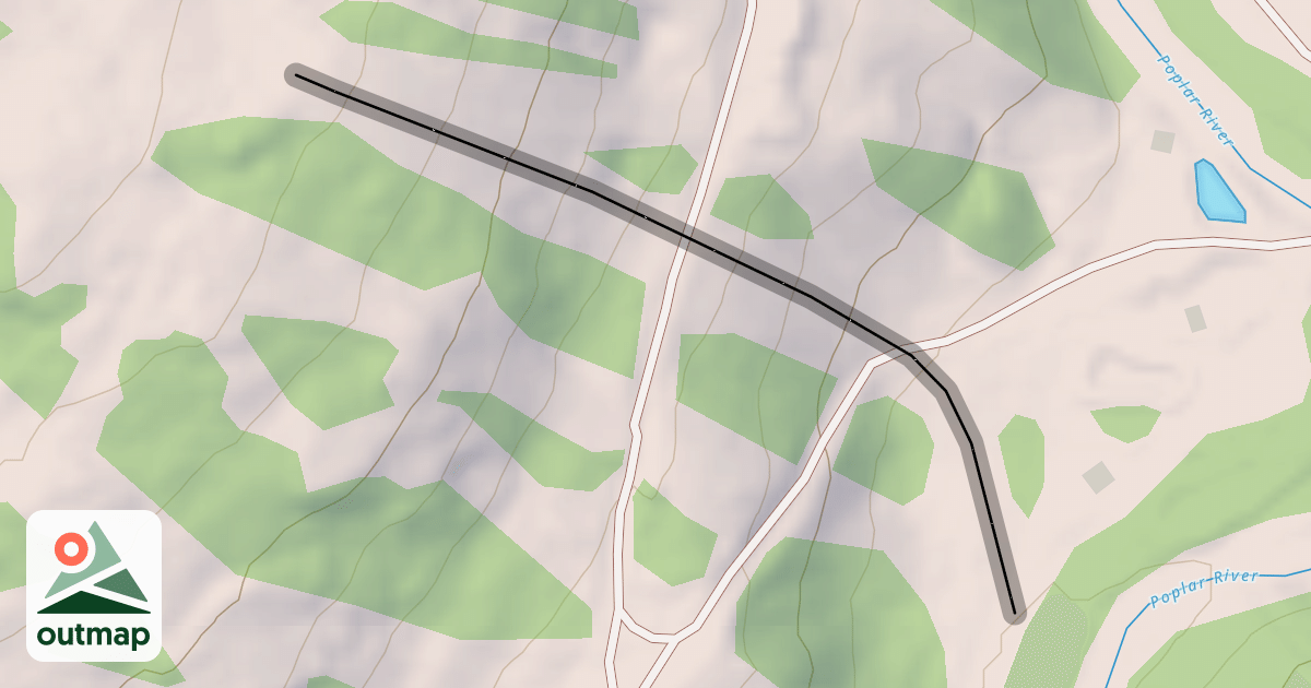 Map of Lower Bull Run
