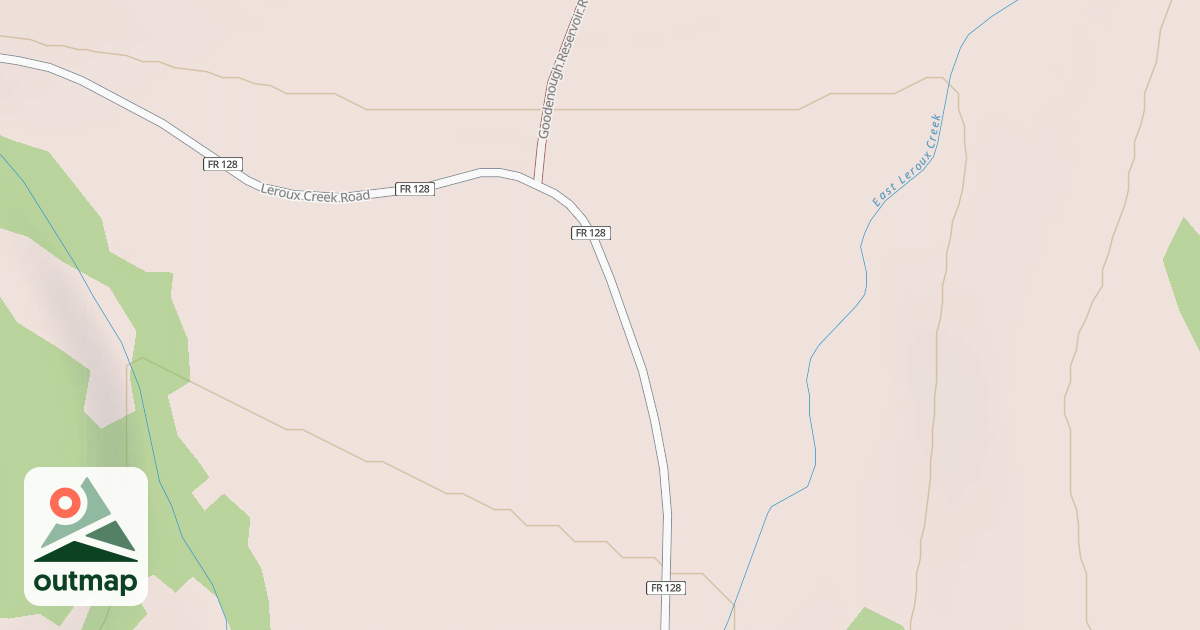 Map of LEROUX CREEK