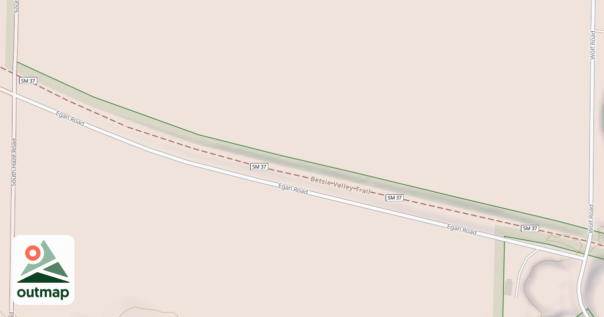 Map of Betsie Valley State Trail