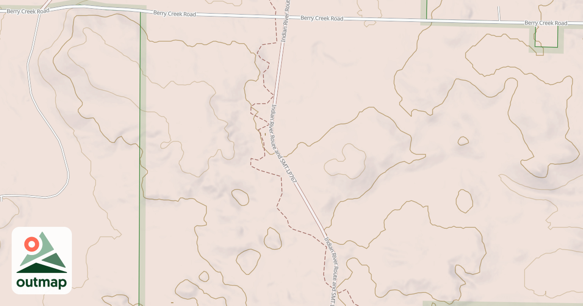 Map of Tomahawk Trail A Loop