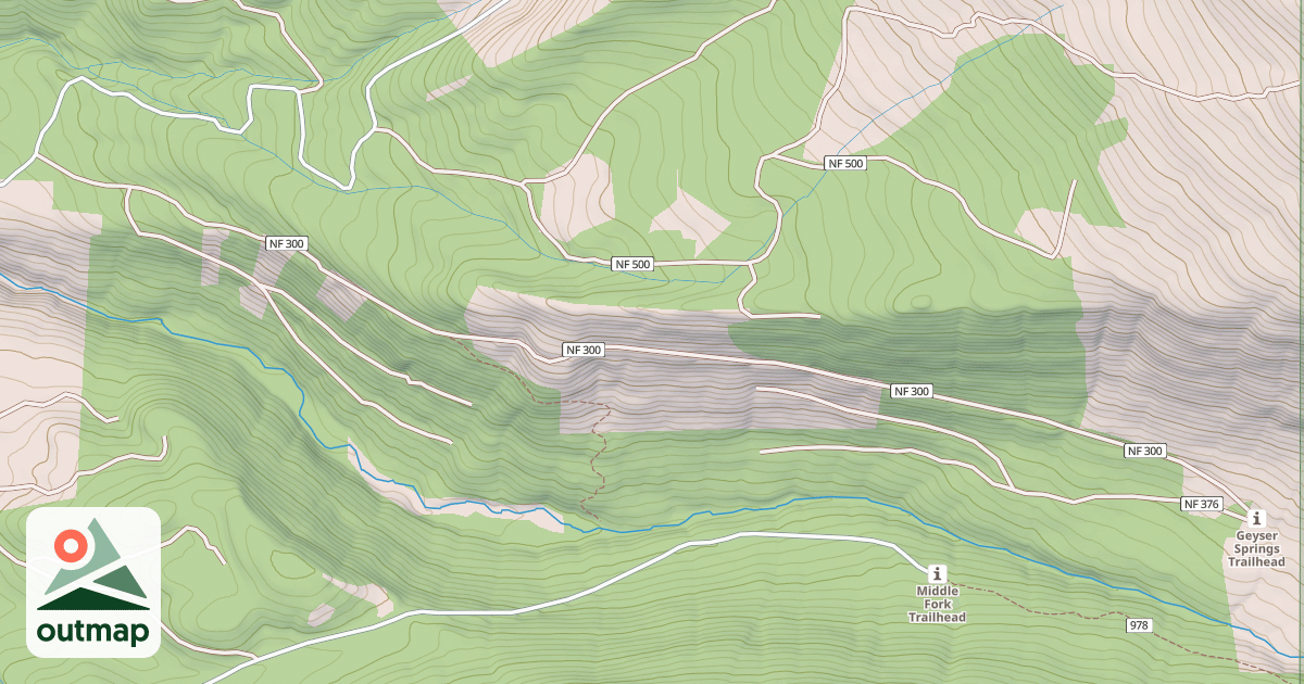 Map of USFS Motor Vehicle Use Map Roads {037FF13A-6EAF-44F2-8DA2-58CFEB427D4D}