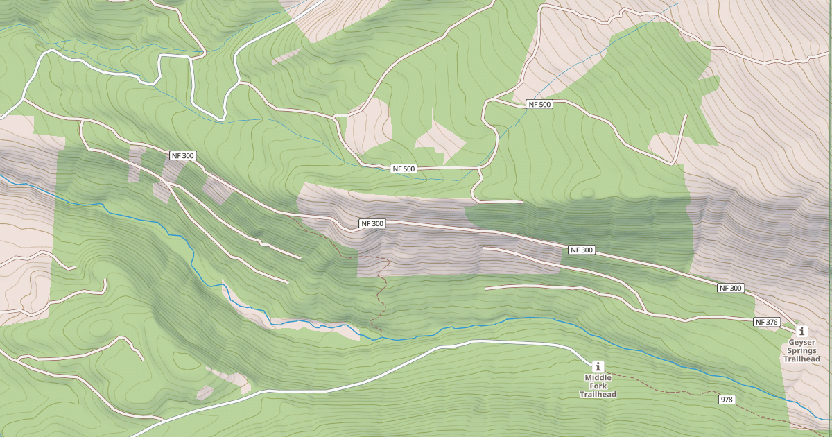 Map preview of USFS Motor Vehicle Use Map Roads {037FF13A-6EAF-44F2-8DA2-58CFEB427D4D}