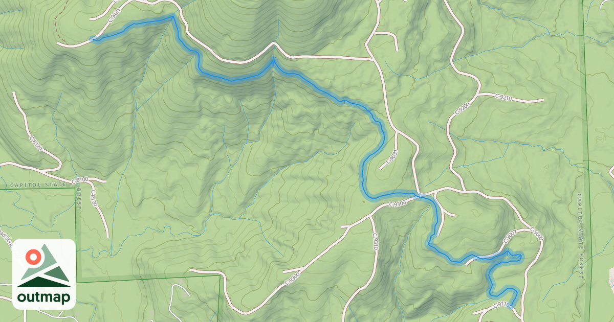 Map of Waddell Basin East
