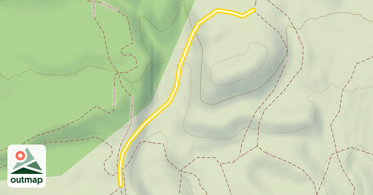 Map of Denali Loop