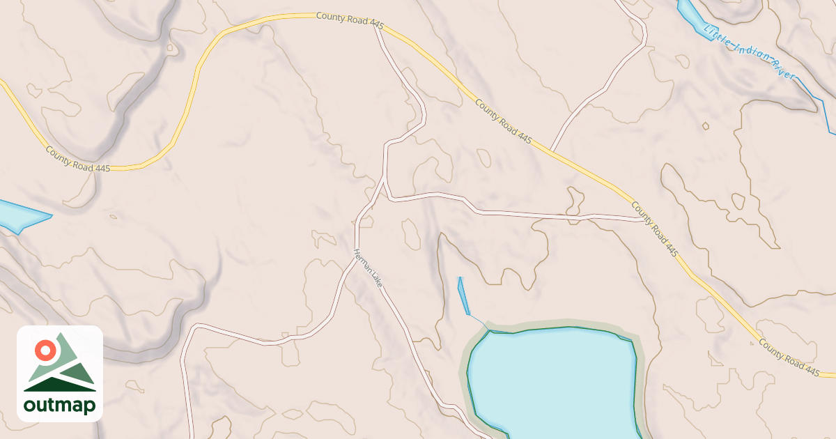 Map of HERMAN LAKE