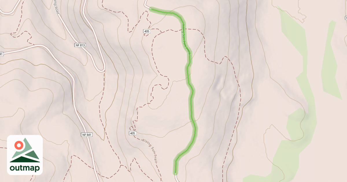 Map of Rising Sun Two Track
