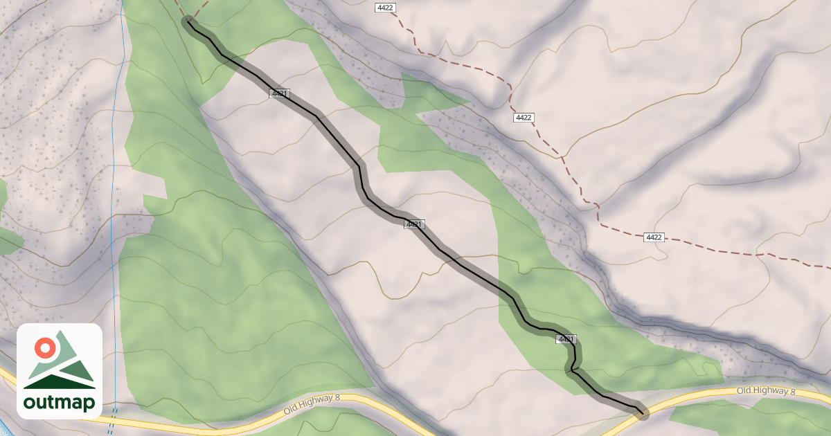 Map of Raptor Trail #4421