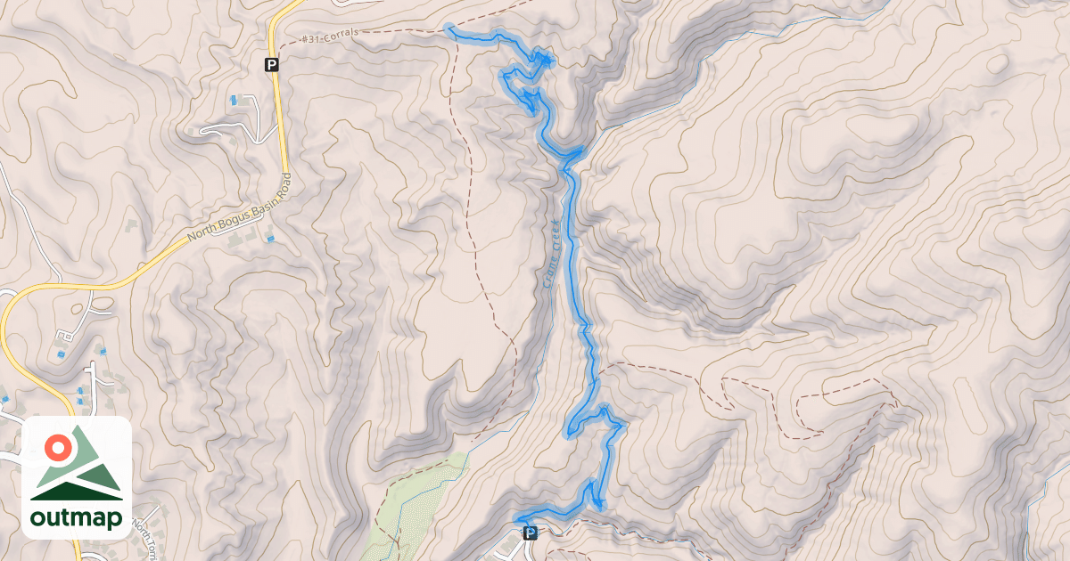 Map of #1 Highlands Trail