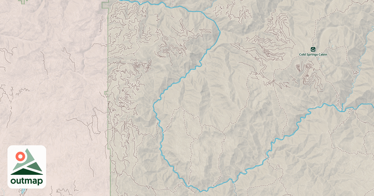 Map of BEAVER - NORTH FORK