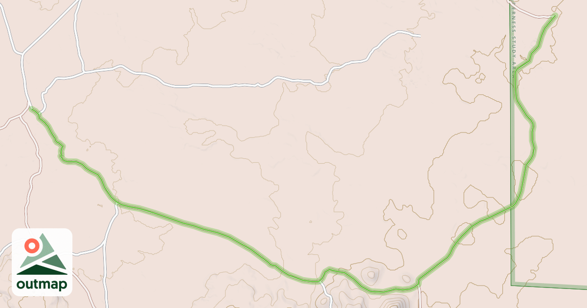 Map of Indian Service Rd. - BIA 4037