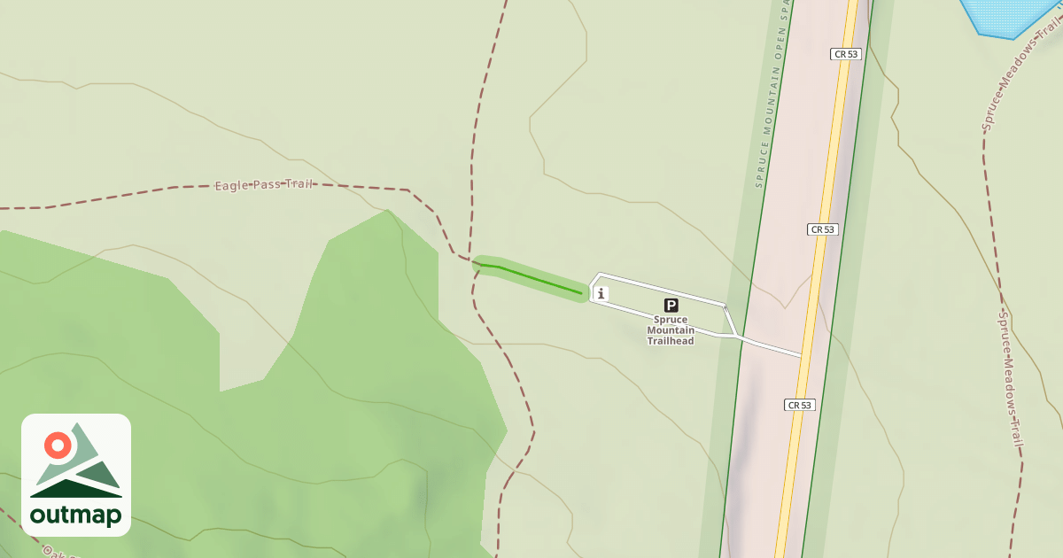 Map of Spruce Mountain Trail