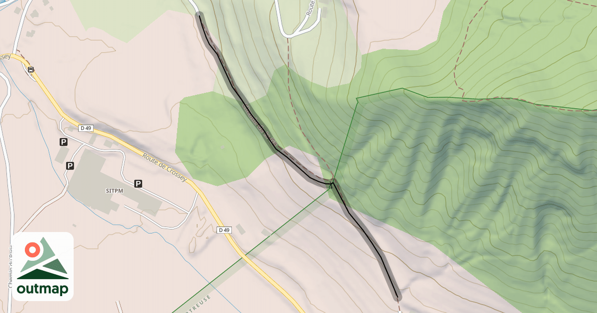 Map of Chemin de la Ga