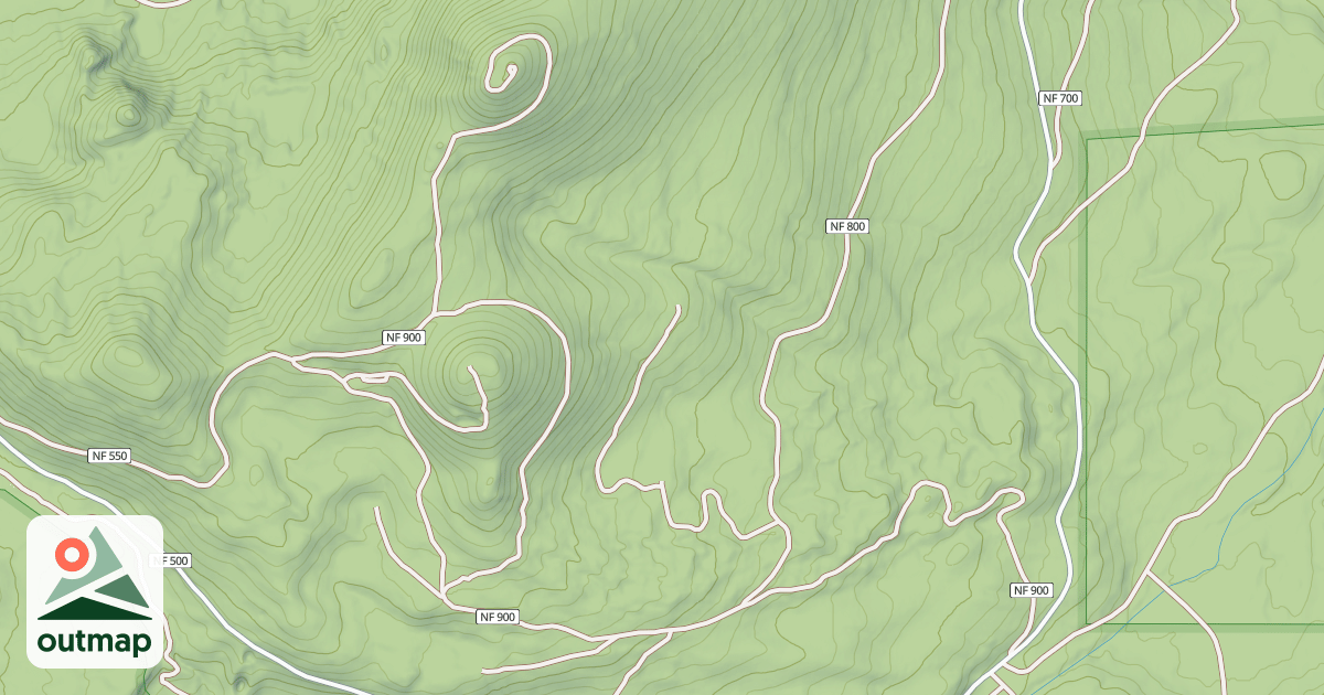 Map of CACHE MTN