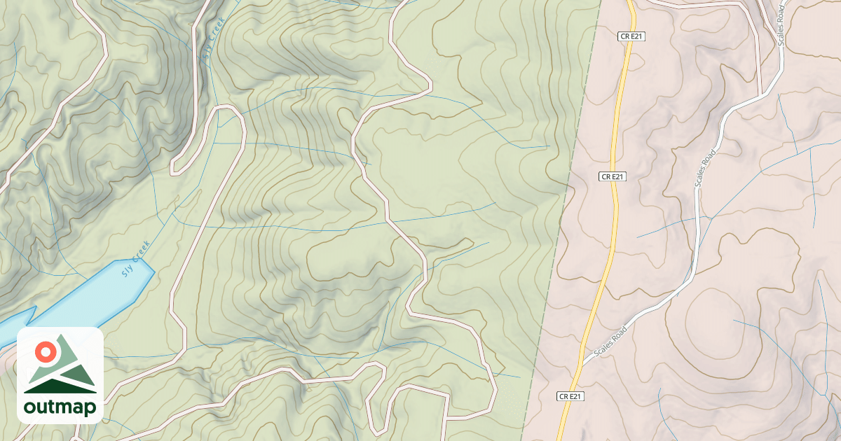 Map of HARRISON RIDGE SPUR A