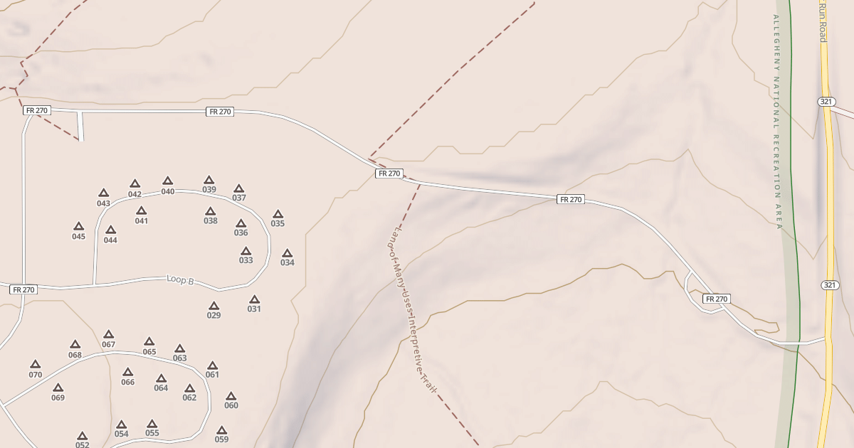 Map preview of TRACY RUN