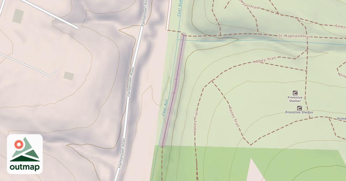 Map of Devon Trail