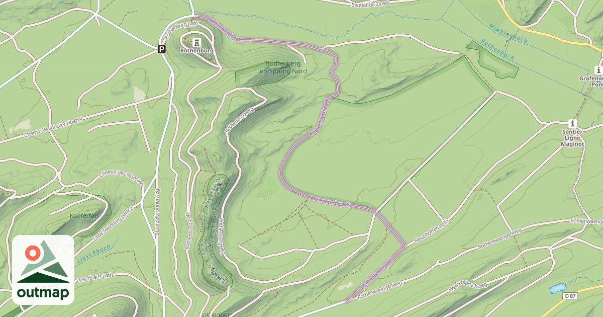Map of Rothenbruch path