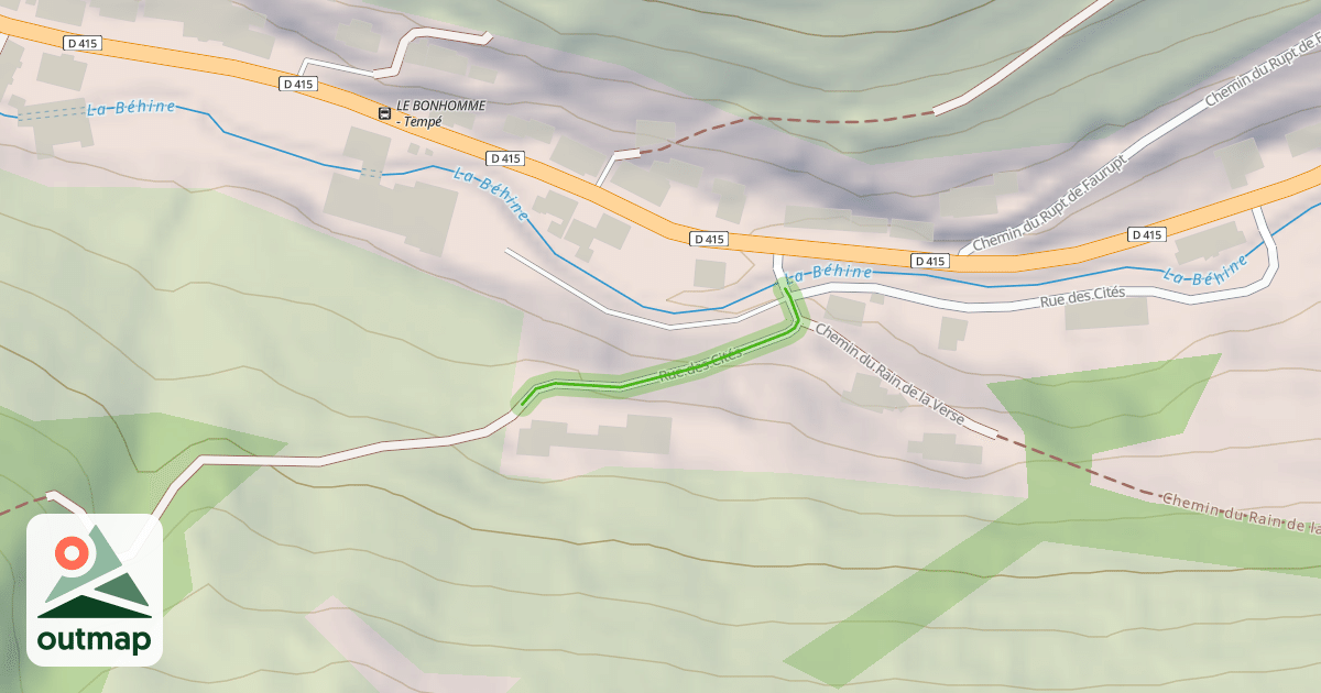 Map of Rue des Cités
