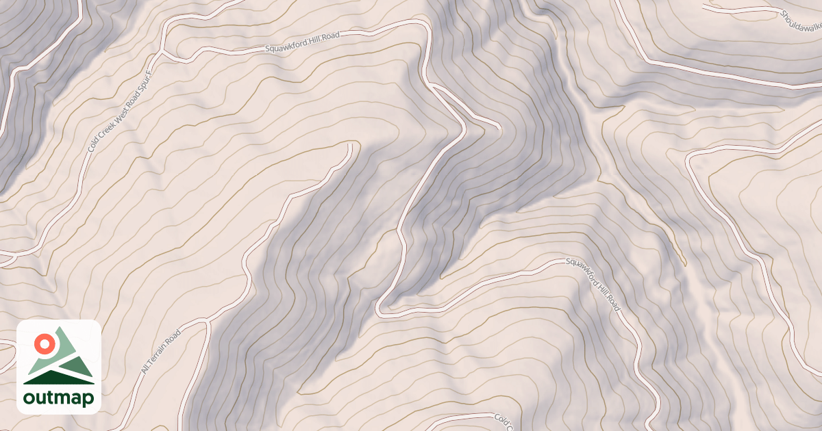 Map of UPPER COLD CREEK