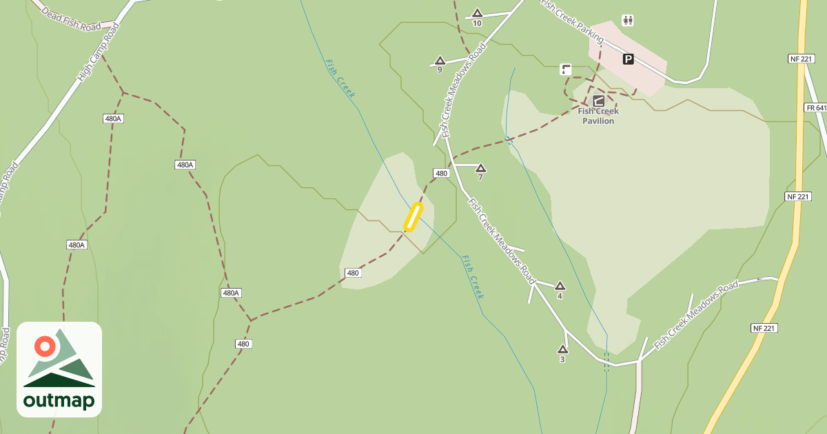Map of Fish Creek Trail