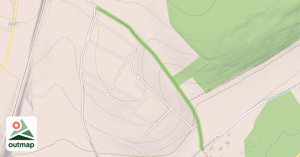 Map of Chemin des Plantels