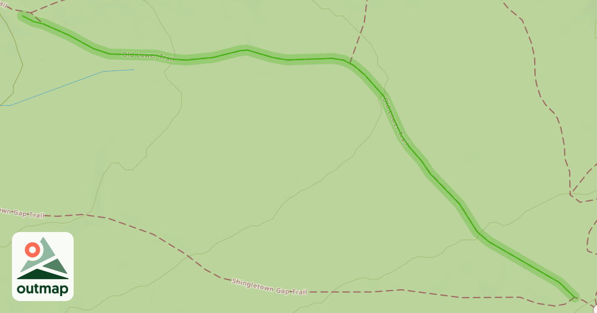 Map of Old Lower Trail