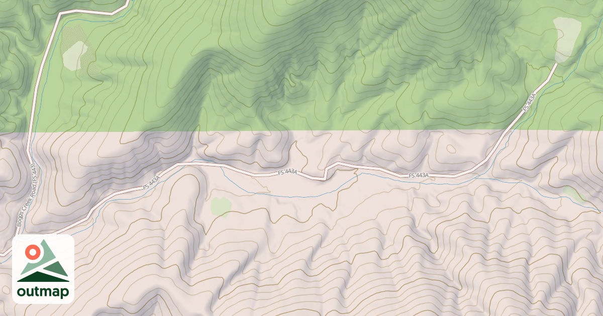 Map of LOWER BOGGS CREEK