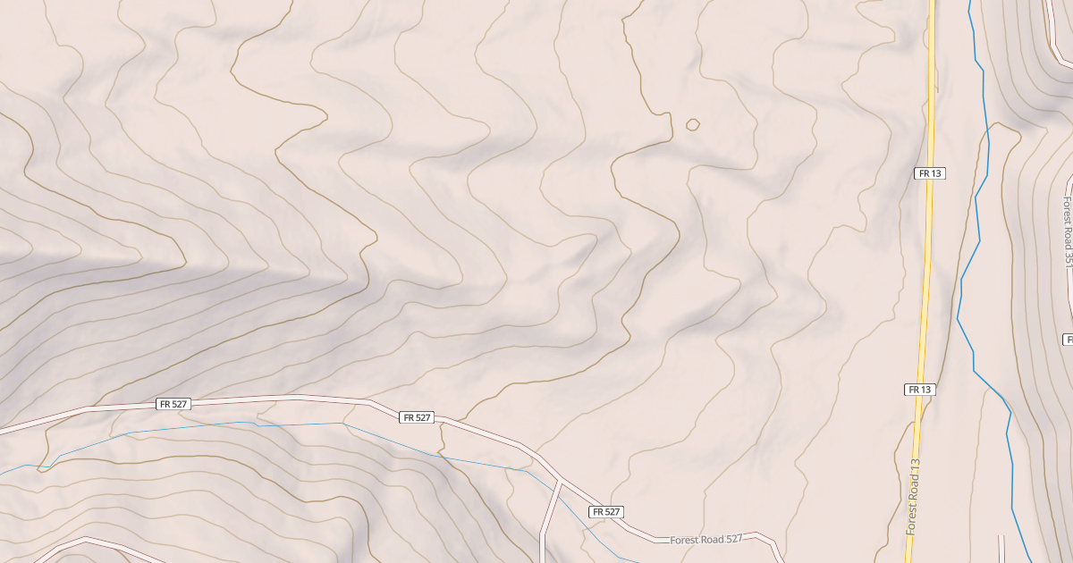 Map preview of USFS National Forest System Roads {8B658F0A-E089-48B0-A907-37ED2376954B}