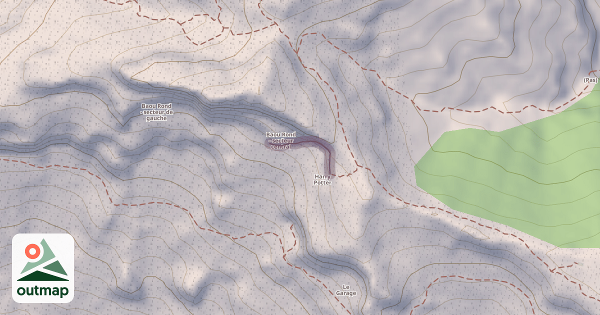 Map of Le Bauç Rond