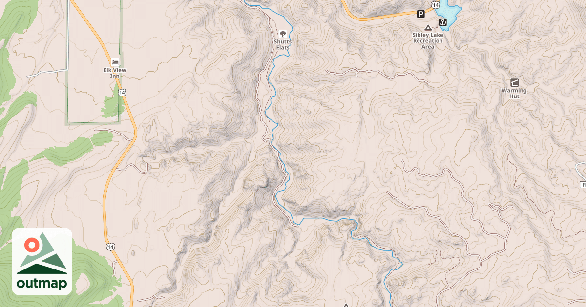 Map of Shutts Flat