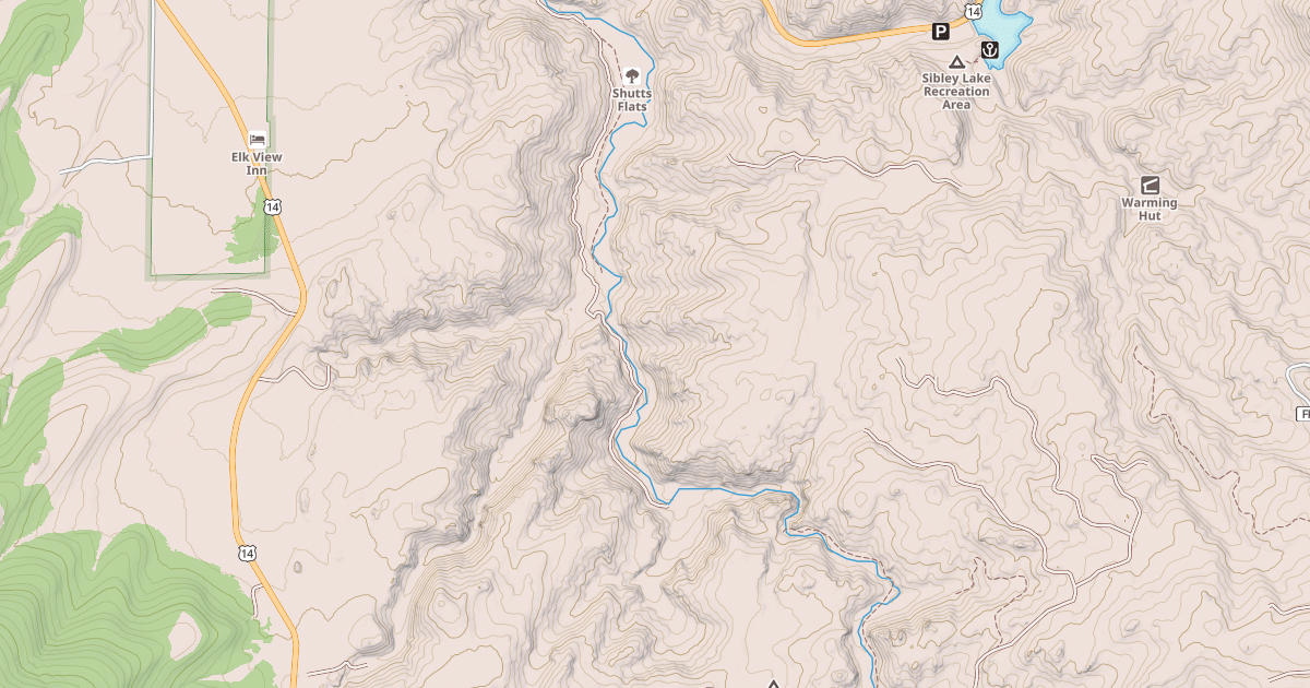 Map preview of Shutts Flat
