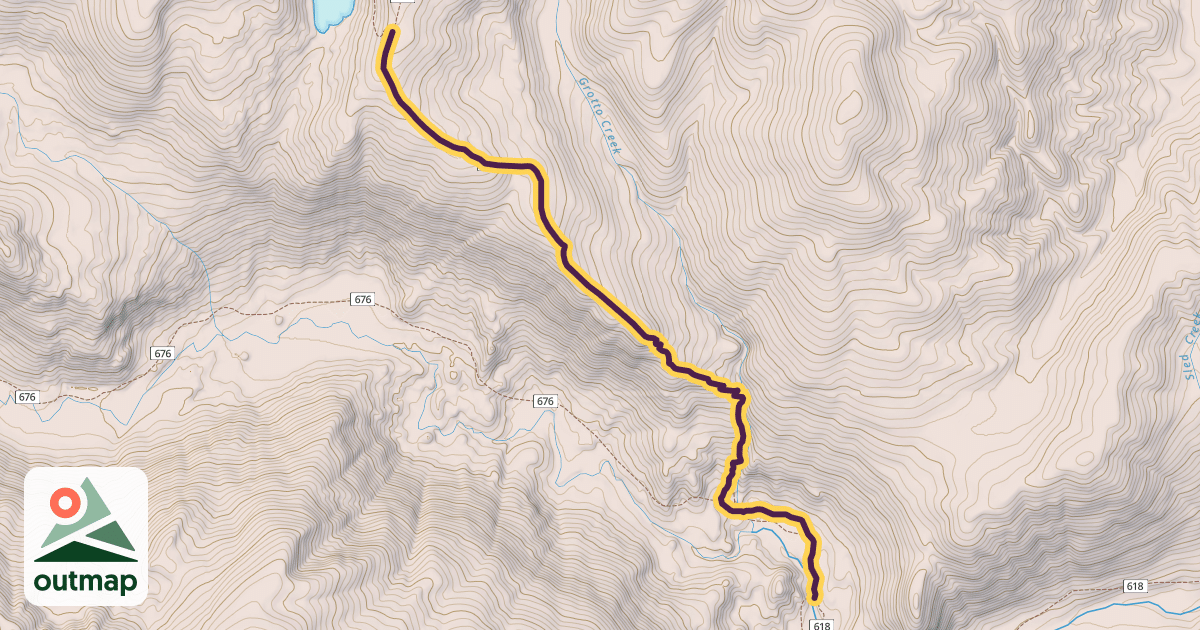 Map of Rhoda Creek Trail