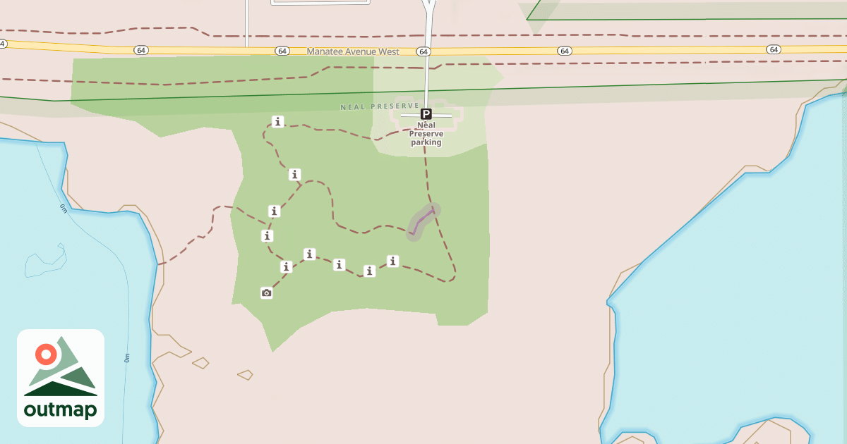 Map of Neal footpath