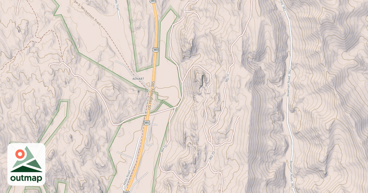 Map of BOWMAN BR 1D