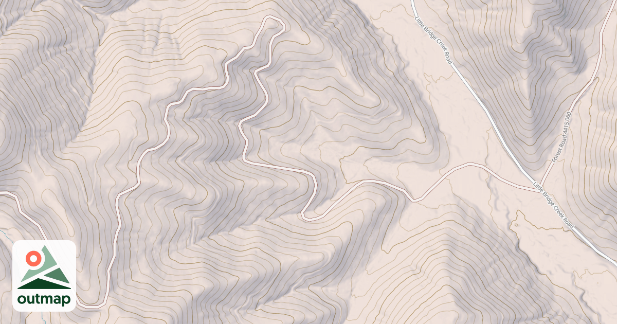Map of LITTLE BRIDGE SADDLE