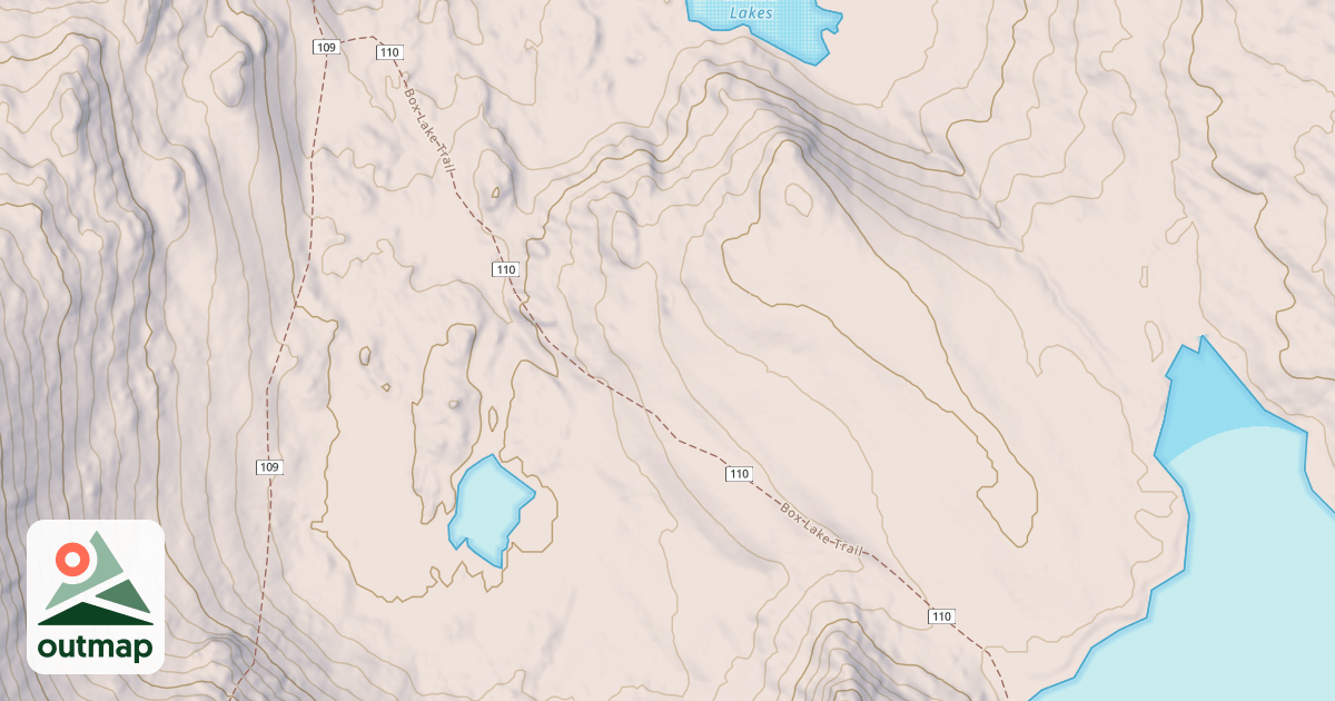 Map of Box Lake