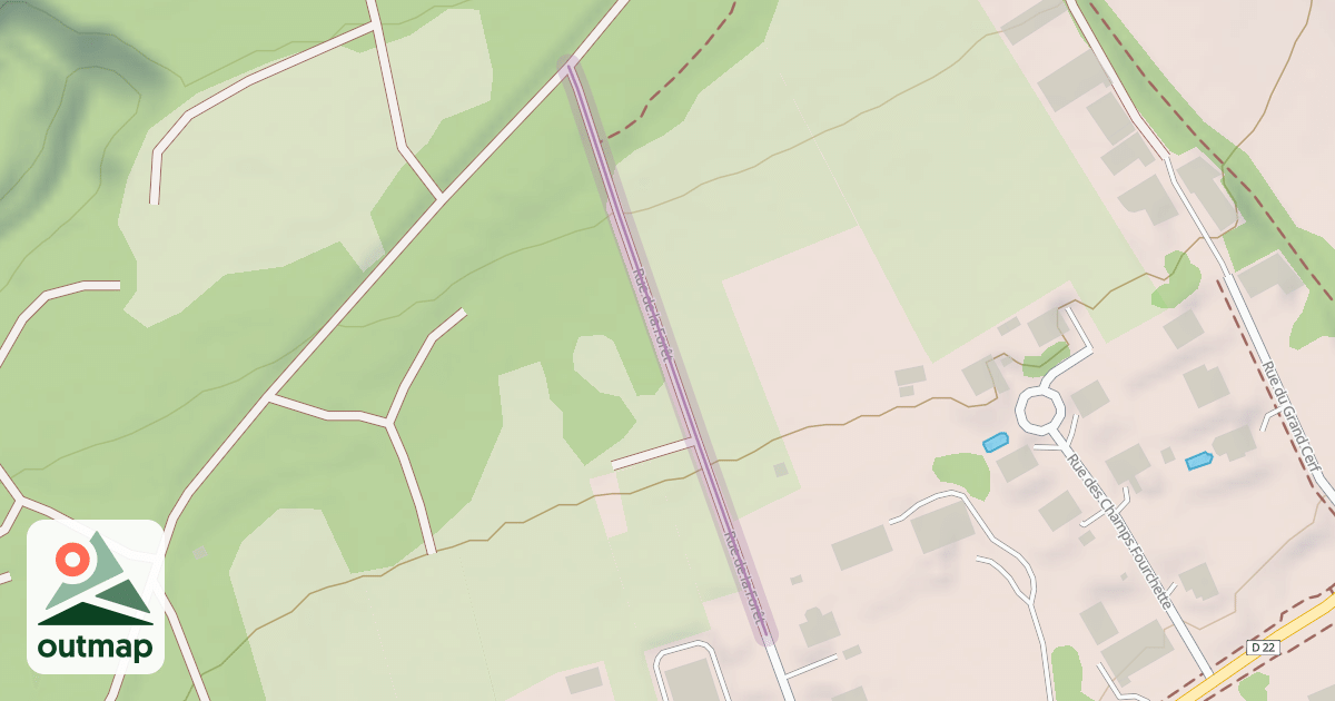 Map of Rue de la Forêt