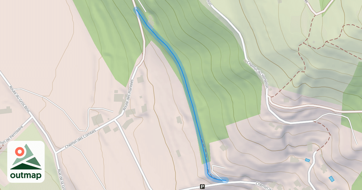 Map of Neyroud aux Combes