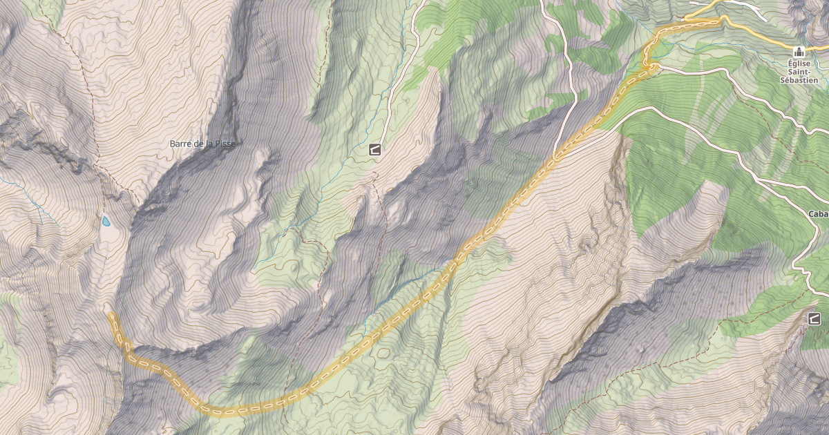 Map preview of Tête du Crachet — Intra Bas