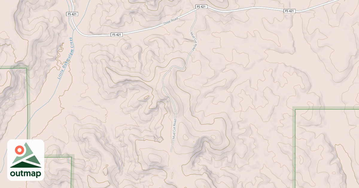 Map of MUD CUT (G)