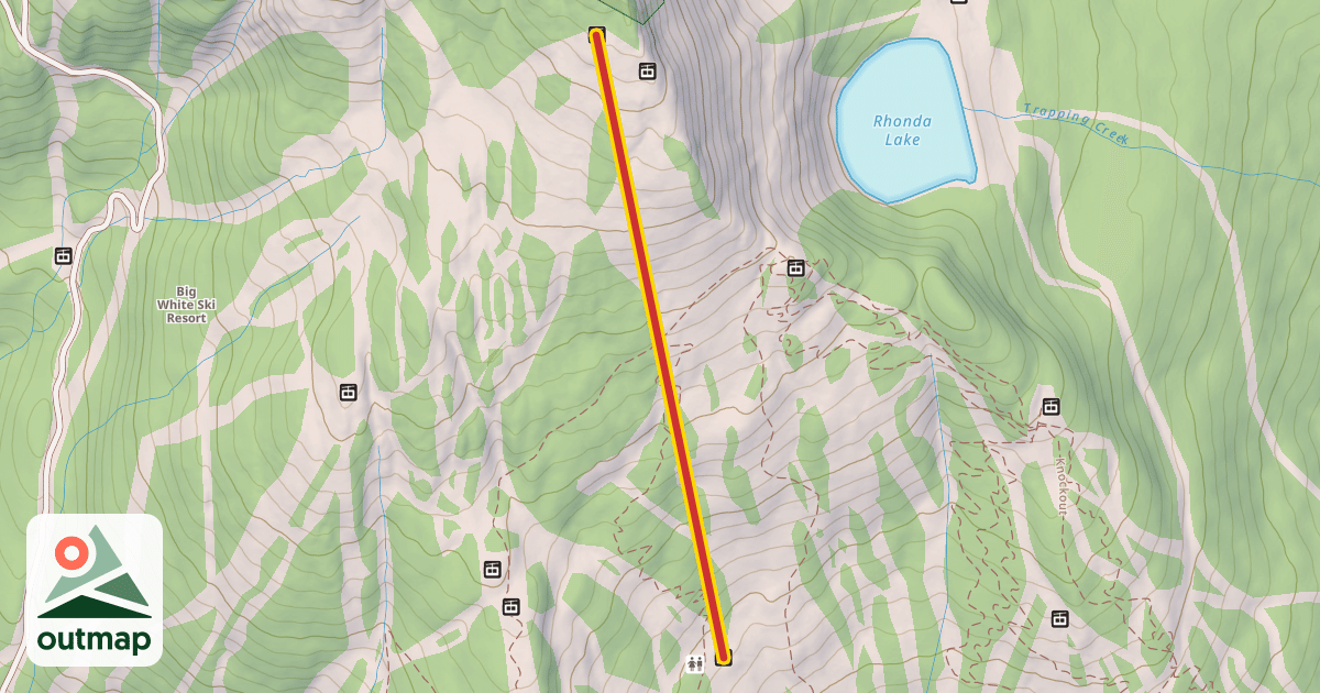 Map of Alpine T-bar