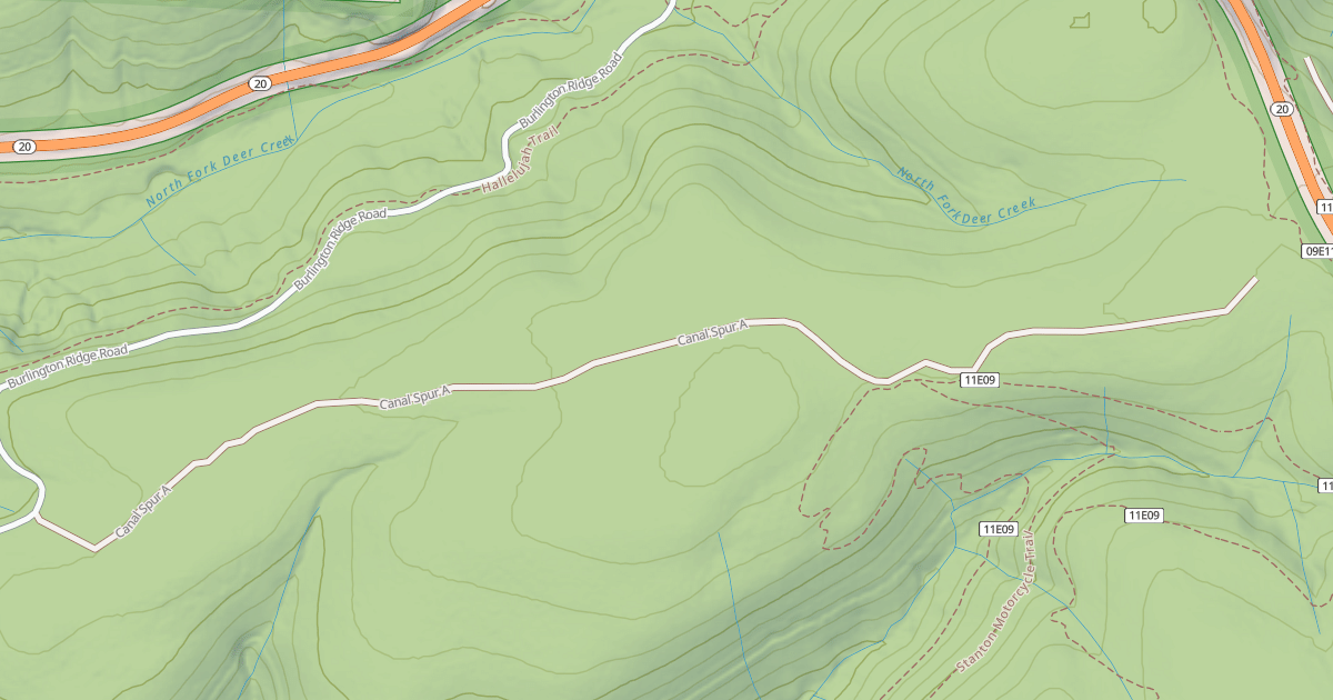 Map preview of BURLINGTON FORK