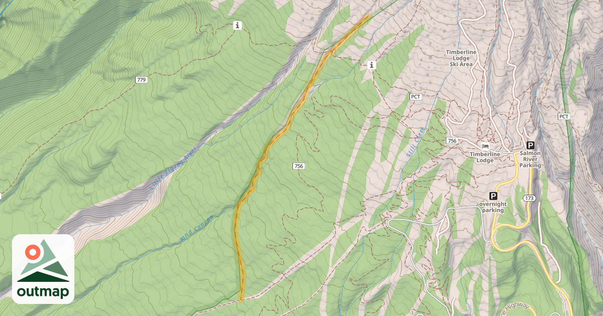 Map of Sand Canyon
