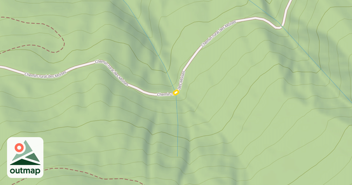 Map of Chemin rural des Moises